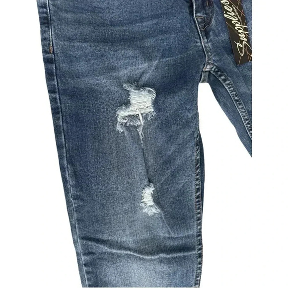 Supplies x Union Bay Maren High Rise Distressed Slim Straight Jeans sz 2P - Picture 7 of 13